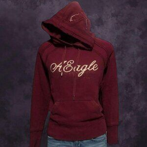 00s American Eagle Burgundy Hoodie